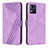 Custodia Portafoglio In Pelle Cover con Supporto H04X per Motorola Moto E13 Viola