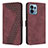 Custodia Portafoglio In Pelle Cover con Supporto H04X per Motorola Moto Edge Plus (2023) 5G Rosso