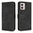 Custodia Portafoglio In Pelle Cover con Supporto H04X per Motorola Moto G53 5G Nero