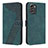 Custodia Portafoglio In Pelle Cover con Supporto H04X per Nokia G60 5G Verde