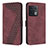 Custodia Portafoglio In Pelle Cover con Supporto H04X per OnePlus 10T 5G Rosso