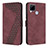 Custodia Portafoglio In Pelle Cover con Supporto H04X per Realme 7i RMX2193 Rosso