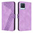 Custodia Portafoglio In Pelle Cover con Supporto H04X per Realme 8 4G Viola