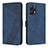 Custodia Portafoglio In Pelle Cover con Supporto H04X per Realme 9 4G Blu