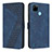 Custodia Portafoglio In Pelle Cover con Supporto H04X per Realme C21Y Blu