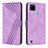 Custodia Portafoglio In Pelle Cover con Supporto H04X per Realme C25Y India Viola