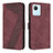 Custodia Portafoglio In Pelle Cover con Supporto H04X per Realme C30s Rosso