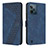 Custodia Portafoglio In Pelle Cover con Supporto H04X per Realme C31 Blu