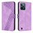 Custodia Portafoglio In Pelle Cover con Supporto H04X per Realme C31 Viola