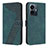 Custodia Portafoglio In Pelle Cover con Supporto H04X per Vivo iQOO Z6 Lite 5G Verde