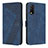 Custodia Portafoglio In Pelle Cover con Supporto H04X per Vivo Y12A Blu