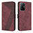 Custodia Portafoglio In Pelle Cover con Supporto H04X per Xiaomi Mi 11T Pro 5G Rosso Rosa