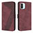 Custodia Portafoglio In Pelle Cover con Supporto H04X per Xiaomi Poco C50 Rosso Rosa