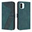 Custodia Portafoglio In Pelle Cover con Supporto H04X per Xiaomi Poco C50 Verde