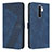 Custodia Portafoglio In Pelle Cover con Supporto H04X per Xiaomi Poco M2 Blu