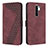 Custodia Portafoglio In Pelle Cover con Supporto H04X per Xiaomi Poco M2 Rosso Rosa