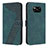 Custodia Portafoglio In Pelle Cover con Supporto H04X per Xiaomi Poco X3 NFC Verde