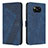 Custodia Portafoglio In Pelle Cover con Supporto H04X per Xiaomi Poco X3 Pro Blu