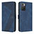 Custodia Portafoglio In Pelle Cover con Supporto H04X per Xiaomi Redmi 10 (2022) Blu