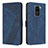 Custodia Portafoglio In Pelle Cover con Supporto H04X per Xiaomi Redmi 10X 4G Blu