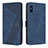 Custodia Portafoglio In Pelle Cover con Supporto H04X per Xiaomi Redmi 9A Blu