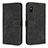 Custodia Portafoglio In Pelle Cover con Supporto H04X per Xiaomi Redmi 9A Nero