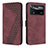 Custodia Portafoglio In Pelle Cover con Supporto H04X per Xiaomi Redmi Note 11E Pro 5G Rosso Rosa