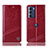 Custodia Portafoglio In Pelle Cover con Supporto H05P per Motorola Moto G200 5G Rosso