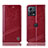 Custodia Portafoglio In Pelle Cover con Supporto H05P per Motorola Moto S30 Pro 5G Rosso