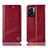 Custodia Portafoglio In Pelle Cover con Supporto H05P per OnePlus Nord N300 5G Rosso