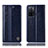 Custodia Portafoglio In Pelle Cover con Supporto H05P per Oppo A55S 5G Blu