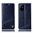 Custodia Portafoglio In Pelle Cover con Supporto H05P per Oppo A95 5G Blu