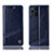 Custodia Portafoglio In Pelle Cover con Supporto H05P per Oppo Find X3 Pro 5G Blu
