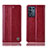 Custodia Portafoglio In Pelle Cover con Supporto H05P per Oppo K9S 5G Rosso