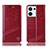 Custodia Portafoglio In Pelle Cover con Supporto H05P per Oppo Reno8 5G Rosso