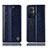 Custodia Portafoglio In Pelle Cover con Supporto H05P per Oppo Reno8 Z 5G Blu