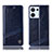 Custodia Portafoglio In Pelle Cover con Supporto H05P per Oppo Reno9 Pro 5G Blu