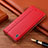 Custodia Portafoglio In Pelle Cover con Supporto H05P per Samsung Galaxy S22 5G Rosso