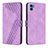 Custodia Portafoglio In Pelle Cover con Supporto H05X per Motorola Moto E22S Viola