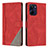 Custodia Portafoglio In Pelle Cover con Supporto H05X per Realme 10 4G Rosso