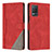Custodia Portafoglio In Pelle Cover con Supporto H05X per Realme 8 5G Rosso