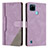 Custodia Portafoglio In Pelle Cover con Supporto H05X per Realme C21Y Viola