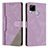 Custodia Portafoglio In Pelle Cover con Supporto H05X per Realme C25 Viola