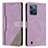 Custodia Portafoglio In Pelle Cover con Supporto H05X per Realme C31 Viola