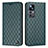 Custodia Portafoglio In Pelle Cover con Supporto H05X per Xiaomi Mi 12T Pro 5G Verde