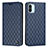 Custodia Portafoglio In Pelle Cover con Supporto H05X per Xiaomi Poco C50 Blu