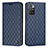 Custodia Portafoglio In Pelle Cover con Supporto H05X per Xiaomi Redmi 10 (2022) Blu