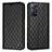 Custodia Portafoglio In Pelle Cover con Supporto H05X per Xiaomi Redmi Note 11 Pro 4G Nero