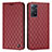 Custodia Portafoglio In Pelle Cover con Supporto H05X per Xiaomi Redmi Note 11 Pro 5G Rosso