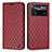 Custodia Portafoglio In Pelle Cover con Supporto H05X per Xiaomi Redmi Note 11E Pro 5G Rosso